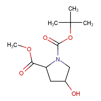 (2R,4S)-1-tert-butile 2-metil 4-idrossipirrolidina-1,2-dicarbossilato CAS 135042-17-0