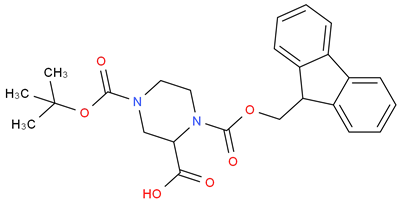 1-(((9H-Fluoren-9-il)metossi)carbonil)-4-(terz-butossicarbonil)piperazina-2-acido carbossilico CAS 183742-23-6