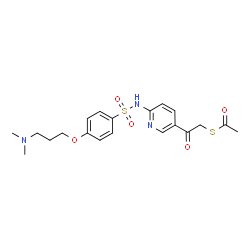 S-(2-(6-(4-(3-(Dimetilammino)propossi)fenilsulfonammido)piridina-3-il)-2-ossoetil) Etantioato CAS 940943-37-3
